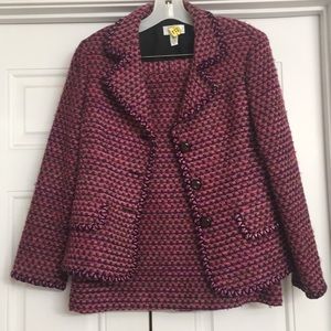 Talbots tweed suit Size 14p